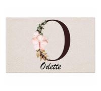 Planetee Tapis Odette | Coton 725 g/m² 61 × 40 cm Lavable en Machine | Salle de Bain, WC ou Cuisine | Cadeau Anniversaire Noël