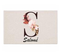 Planetee Tapis Salomé | Coton 725 g/m² 61 × 40 cm Lavable en Machine | Salle de Bain, WC ou Cuisine | Cadeau Anniversaire Noël