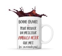 Planetee Tasse Ambulancier | Mug Cadeau Travail Métier Départ Retraite Collègue Anniversaire Noël
