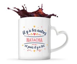 Planetee Tasse avec Poignée en Forme de Cœur Natacha les autres et toi Mug