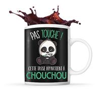Planetee Tasse Chouchou Pas touche | Mug Humour idée cadeau anniversaire collègue ami