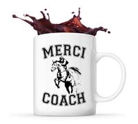 Planetee Tasse Coach Merci - Mug idée cadeau remerciement fin année Coach Entraineur (Coach Equitation)