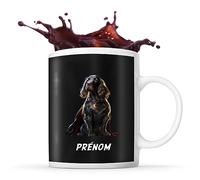 Planetee Tasse Cocker Spaniel Anglais Super Héro Prénom Nom Personnalisable | Mug Café Thé Idée Cadeau Personnalisé Homme Femme Original pour propriétaire de chien