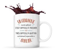 Planetee Tasse Gendarme aussi génial | Idée Mug Cadeau Travail Métier Départ Retraite Collègue Anniversaire Noël