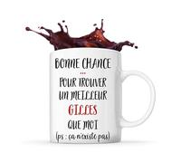 Planetee Tasse Gilles ça n'existe pas homme | Idée Mug Cadeau Prénom Surnom Nom de Famille Anniversaire Noël