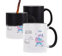 Planetee Tasse Magique Beaux-Père les autres vs Moi | Mug qui change couleur avec la chaleur | Idée Cadeau Humour Famille Amis Collègue Travail Anniversaire Noël Fêtes des Pères
