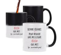 Planetee Tasse Magique Célia ça n'existe pas | Mug qui change couleur avec la chaleur | Idée Cadeau Travail Métier Départ Retraite Collègue Anniversaire Noël