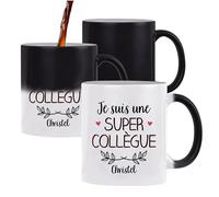 Planetee Tasse Magique Christel Une Super Collègue | Mug qui change couleur avec la chaleur | Idée Cadeau Prénom Surnom Nom de Famille Humour Collègue Travail Métier Départ Retraite