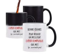 Planetee Tasse Magique Expert Comptable ça n'existe pas homme | Mug qui change couleur avec la chaleur | Idée Cadeau Prénom Surnom Nom de Famille Humour Collègue Travail Anniversaire Noël
