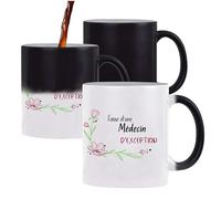 Planetee Tasse Magique Médecin d'exception Femme | Mug qui change couleur avec la chaleur | Idée Cadeau Collègue Travail Retraite