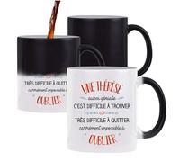 Planetee Tasse Magique Thérèse Aussi Géniale - Mug qui change couleur avec la chaleur - Idée Cadeau Original Patronne Collègue - Anniversaire, Départ Retraite, Travail, Bureau