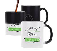 Planetee Tasse Magique Tutrice meilleure femme de tous les temps | Mug qui change couleur avec la chaleur Idée Cadeau Humour Collègue famille Anniversaire Noël