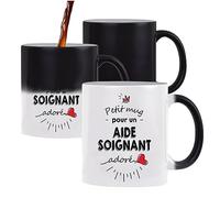 Planetee Tasse Magique un Aide soignant adoré | Mug qui change de couleur avec la chaleur Idée Cadeau Humour
