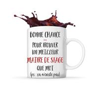 Planetee Tasse Maitre de stage ça n'existe pas homme | Idée Mug Cadeau Travail Métier Départ Retraite Collègue Anniversaire Noël