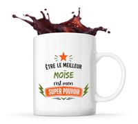 Planetee Tasse métal Meilleur Moïse Super Pouvoir Cadeau Papa