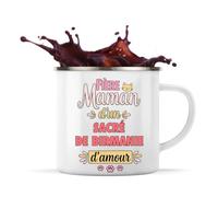 Planetee Tasse métallique Maman Sacré de Birmanie d'amour Cadeau Propriétaire de Chat