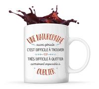 Planetee Tasse Naturopathe aussi géniale | Idée Mug Cadeau Travail Métier Départ Retraite Collègue Anniversaire Noël