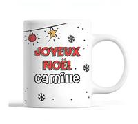 Planetee Tasse Noël Camille | Mug prénom Idée Cadeau de Noël original