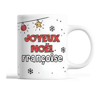 Planetee Tasse Noël Françoise | Mug prénom Idée Cadeau de Noël original