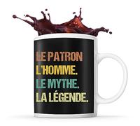 Planetee Tasse Patron Légende Vintage | Mug homme Humour idée cadeau anniversaire collègue ami