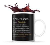 Planetee Tasse prénom Anastasia Définition Perfection | Mug Prénom humour idéal pour cadeau original et drôle