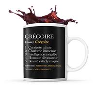 Planetee Tasse prénom Grégoire Définition Perfection | Mug Prénom humour idéal pour cadeau original et drôle