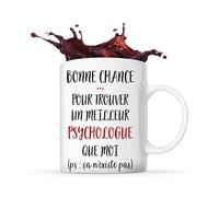 Planetee Tasse Psychologue ça n'existe pas homme | Idée Mug Cadeau Travail Métier Départ Retraite Collègue Anniversaire Noël