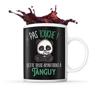 Planetee Tasse Tanguy Pas Touche Panda | Mug Prénom Cadeau Anniversaire Humour