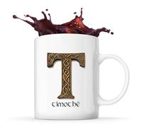 Planetee Tasse Timothé Lettre Viking | Mug Céramique | Idée Cadeau Prénom Motard Jeux de Rôle Vidéo Anniversaire Oncle Parrain Beau Papa Collègue Départ Retraite Noël
