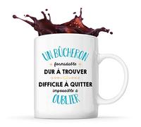 Planetee Tasse Un Bûcheron Formidable blanc | Mug cadeau ami collègue de travail, départ retraite