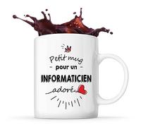 Planetee Tasse un Informaticien adoré | Mug Homme Café Thé Idée Cadeau Humour Collègue famille Anniversaire Noël