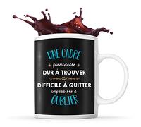 Planetee Tasse Une Cadre Formidable noir | Mug cadeau amie collègue de travail, départ retraite