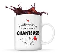 Planetee Tasse une Chanteuse adorée | Mug Femme Café Thé Idée Cadeau Humour Collègue famille Anniversaire Noël