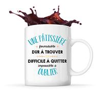 Planetee Tasse Une Pâtissière Formidable blanc | Mug cadeau amie collègue de travail, départ retraite