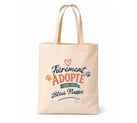 Planetee Tote bag beige Adopté par Bleu Russe Sac shopping réutilisable