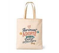 Planetee Tote bag beige Adopté par Cocker Spaniel Anglais Sac shopping réutilisable