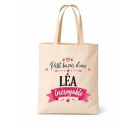 Planetee Tote bag beige Bazar Léa incroyable Sac shopping réutilisable
