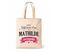 Planetee Tote bag beige Bazar Mathilde incroyable Sac shopping réutilisable
