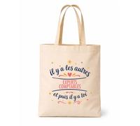Planetee Tote bag beige Les autres Experts comptables et toi Sac shopping réutilisable