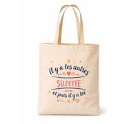 Planetee Tote bag beige Les autres Suzette et toi Sac shopping réutilisable
