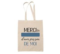 Planetee Tote Bag Beige Merci Anne-Laure | Cadeau Fin d'Année Scolaire Maîtresse Nounou ATSEM Assmat | Cadeau de Remerciement | Sac Coton 10 L