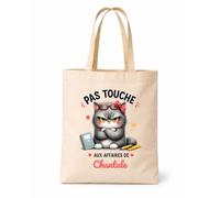 Planetee Tote bag beige Pas touche Chantale Sac shopping réutilisable