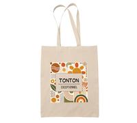 Planetee Tote bag beige Tonton Exceptionnel Sac shopping réutilisable