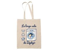 Planetee Tote Bag Beige Zéphyr : Les affaires de secours | Sac Crèche École Goûter Bibliothèque | Coton Fairtrade 10 L Anses 70 cm | Cadeau Rentrée Garçon