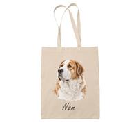 Planetee Tote Bag Berger d'Asie Centrale | Sac de Plage en Toile de Coton Épaule | Idée Cadeau Propriétaire Chien Homme Femme Anniversaire Noël | Imprimé en Bretagne
