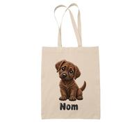 Planetee Tote Bag Chesapeake Bay Retriever | Sac de Plage en Toile de Coton Épaule | Idée Cadeau Propriétaire Chien Homme Femme Anniversaire Noël | Imprimé en Bretagne