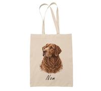 Planetee Tote Bag Chesapeake Bay Retriever | Sac de Plage en Toile de Coton Épaule | Idée Cadeau Propriétaire Chien Homme Femme Anniversaire Noël | Imprimé en Bretagne