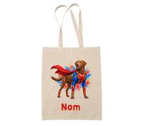 Planetee Tote Bag Chesapeake Bay Retriever | Sac de Plage en Toile de Coton Épaule | Idée Cadeau Propriétaire Chien Homme Femme Anniversaire Noël | Imprimé en Bretagne