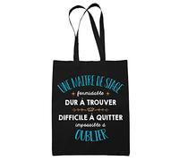 Planetee Tote Bag Formidable Maitre De Stage Noir| Idée Cadeau Travail Boulot Métier Départ Retraite Collègue Femme Sac Cabas Réutilisable