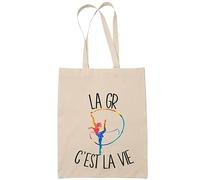 Planetee Tote bag gymnastique rythmique c'est la vie | Idée Cadeau Sac cabas Bandoulière, Sac de Plage | Imprimé en France